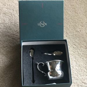 LENOX Kirk Stieff Pewter Three-Piece Baby Gift Set